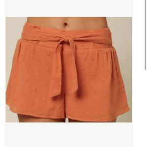 EUC ONEILL O'NEILL DARLA DOT SHORT Sz Medium orange.! First pic cover shot